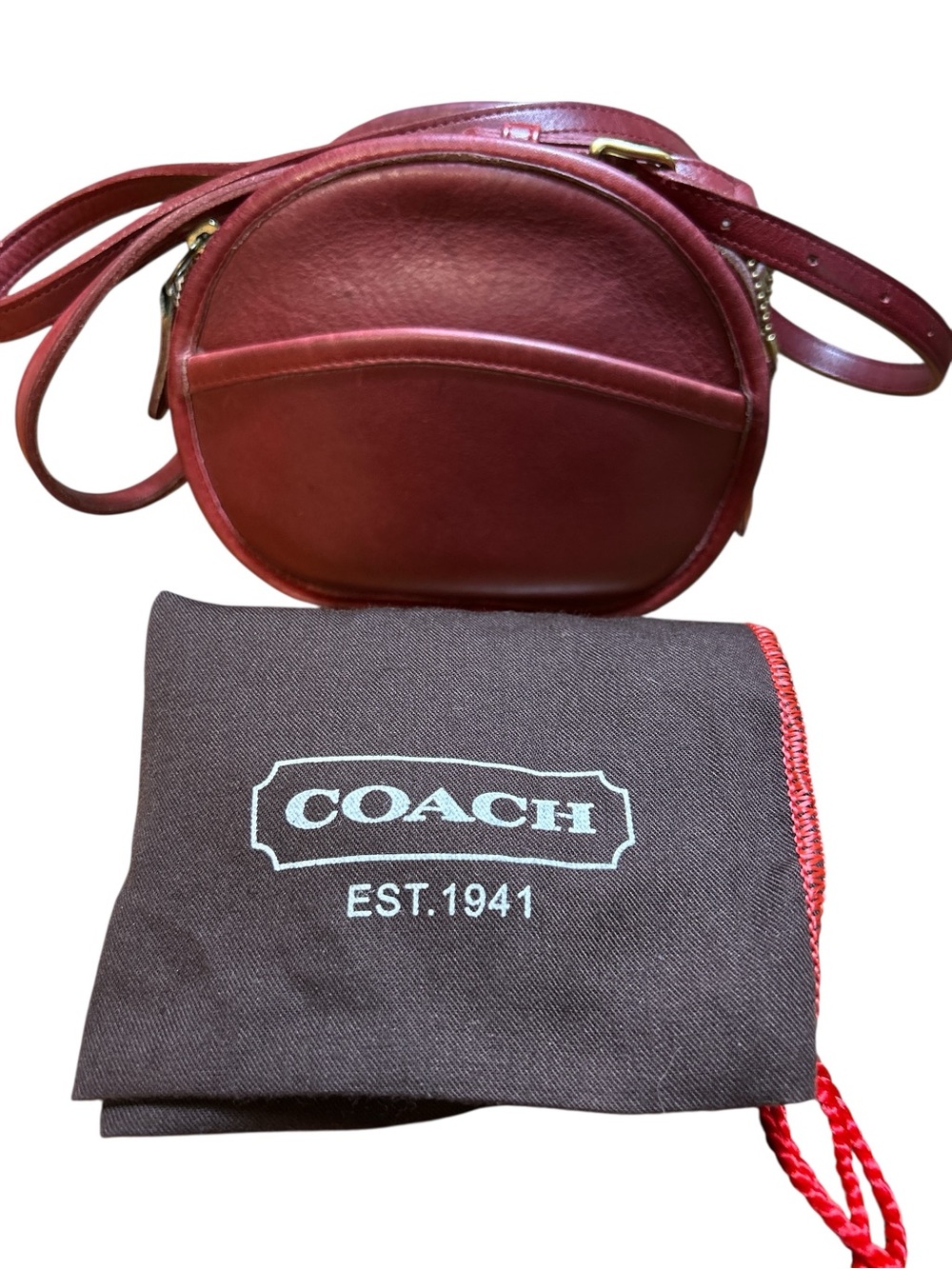 Coach Vintage red 9982 Canteen mini Chester crossbody leather bag